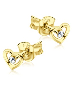 Gold Plated Silver Studs Earrings STF-13-GP