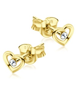 Gold Plated Silver Studs Earrings STF-13-GP