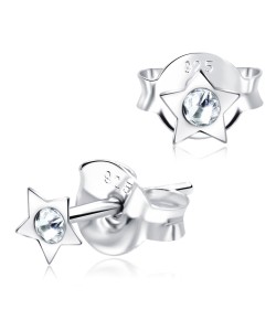 Stone Set Star Stud Earrings STF-14