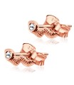 Stone Set Snake Shaped Stud Earrings STF-218