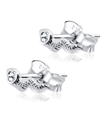 Stone Set Snake Shaped Stud Earrings STF-218