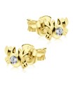 Stone Set Crab Shaped Stud Earrings STF-259