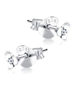 Flower Silver Studs Earrings STF-262