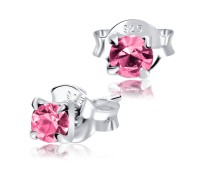 CZ Silver Stud Earrings STF-265