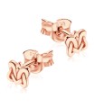 Ropy Knot Shaped Stud Earrings STF-336