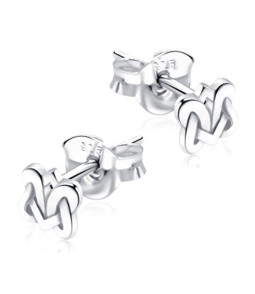 Ropy Knot Shaped Stud Earrings STF-336