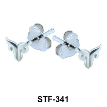 Horn Shaped Stud Earrings STF-341