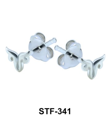 Horn Shaped Stud Earrings STF-341