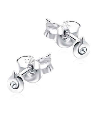 Stone Set Cute Design Stud Earrings STF-355