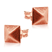 Pyramid Shaped Stud Earrings STF-425(OX)