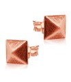 Pyramid Shaped Stud Earrings STF-425(OX)