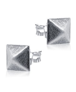 Pyramid Shaped Stud Earrings STF-425(OX)