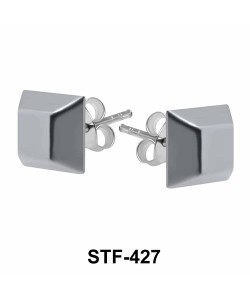 Pentagonal Stud Earrings STF-427