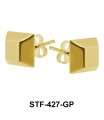 Pentagonal Stud Earrings STF-427