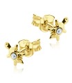 Stone Set Tortoise Shaped Stud Earrings STF-51