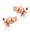 Stone Set Tortoise Shaped Stud Earrings STF-51