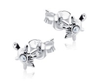 Stone Set Tortoise Shaped Stud Earrings STF-51