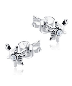 Stone Set Tortoise Shaped Stud Earrings STF-51