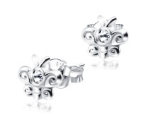 Stone Set Butterfly Shaped Stud Earrings STF-53