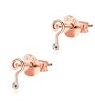 Question Marks with Stone Stud Earrings STF-71