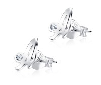 Stud Earring A Shape STL-A