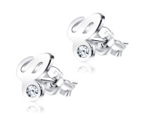 Stud Earring C Shape STL-C