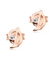 Stud Earring D Shape STL-D