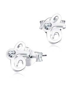 Stud Earring E Shape STL-E