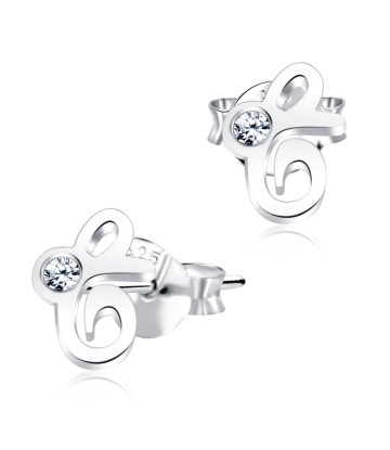 Stud Earring E Shape STL-E