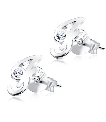 Stud Earring F Shape STL-F