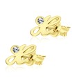 Stud Earring H Shape STL-H