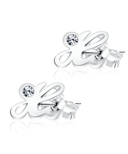 Stud Earring H Shape STL-H