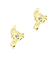 Stud Earring J Shape STL-J