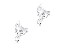 Stud Earring J Shape STL-J