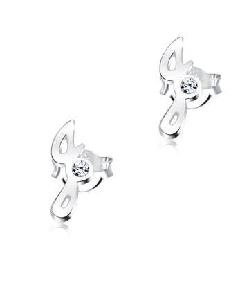 Stud Earring J Shape STL-J