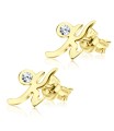 Stud Earring K Shape STL-K