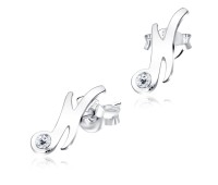 Stud Earring N Shape STL-N