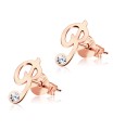 Stud Earring P Shape STL-P