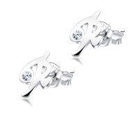 Stud Earring R Shape STL-R