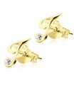 Stud Earring T Shape STL-T