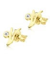 Stud Earring V Shape STL-V