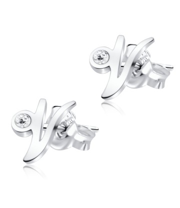 Stud Earring V Shape STL-V