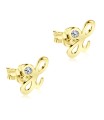 Stud Earring X Shape STL-X