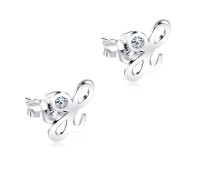 Stud Earring X Shape STL-X