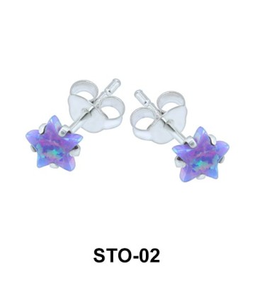 Opal Stud Earrings STO-02