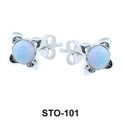 Opal Stud Earrings STO-101