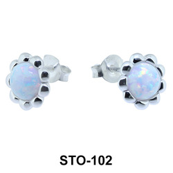 Opal Stud Earrings STO-102
