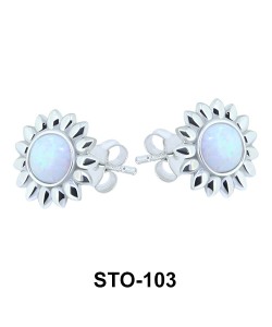 Opal Stud Earrings STO-103