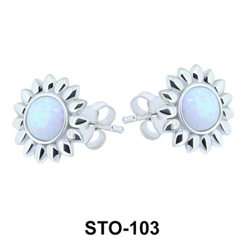 Opal Stud Earrings STO-103