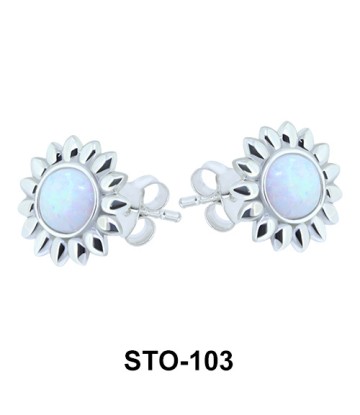 Opal Stud Earrings STO-103